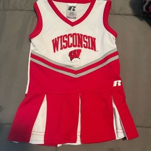 Wisconsin Badgers little girls cheer uniform